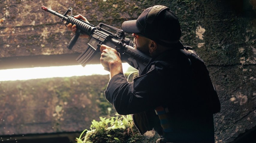 equipamento de airsoft